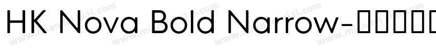 HK Nova Bold Narrow字体转换